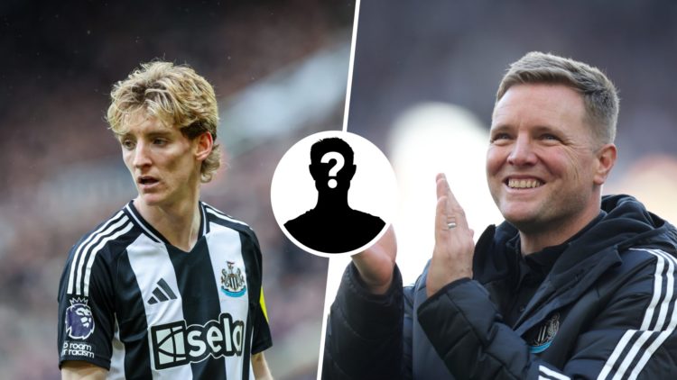 Eddie Howe, Manager of Newcastle United, applauds the fans following the Premier League match between Newcastle United FC and Everton FC. Newcastle...