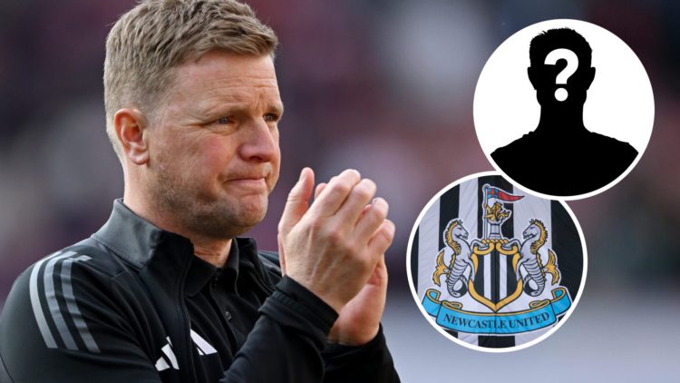 Eddie Howe, Manager of Newcastle United, looks dejected, as he acknowledges the fans after the Premier League match between Arsenal FC and Newcastl...