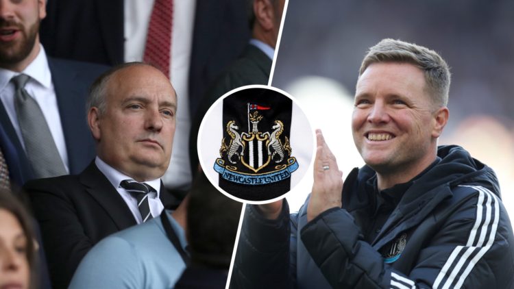 Newcastle United CEO Darren Eales during the Premier League match between Sheffield United and Newcastle United at Bramall Lane. Eddie Howe, Manage...