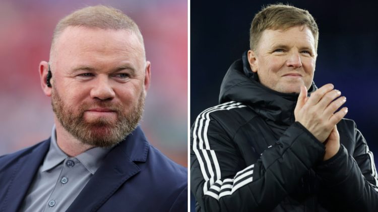 Wayne Rooney speaking as a pundit. Eddie Howe managing Newcastle United.