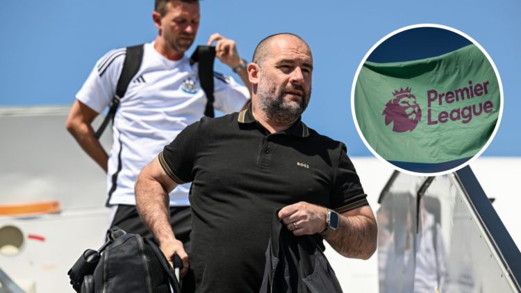 Newcastle United Sporting Director Paul Mitchell arrives at the Nuremberg airport for the Pre Season Friendly trip to the Adidas HomeGroup Training...