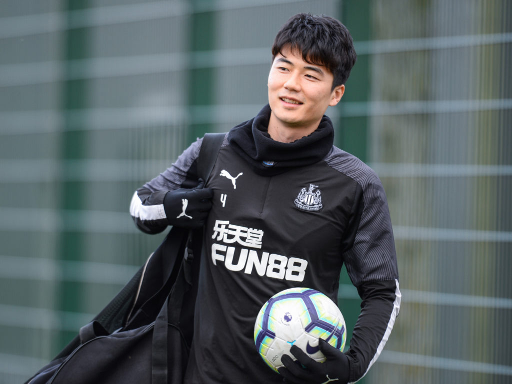 Ki Seung-Yung during a Newcastle United Training Session