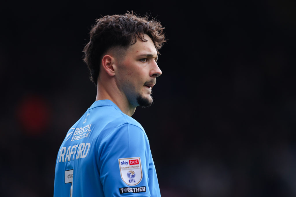 James Trafford looks on during Burnley's Championship game against Sheffield United.