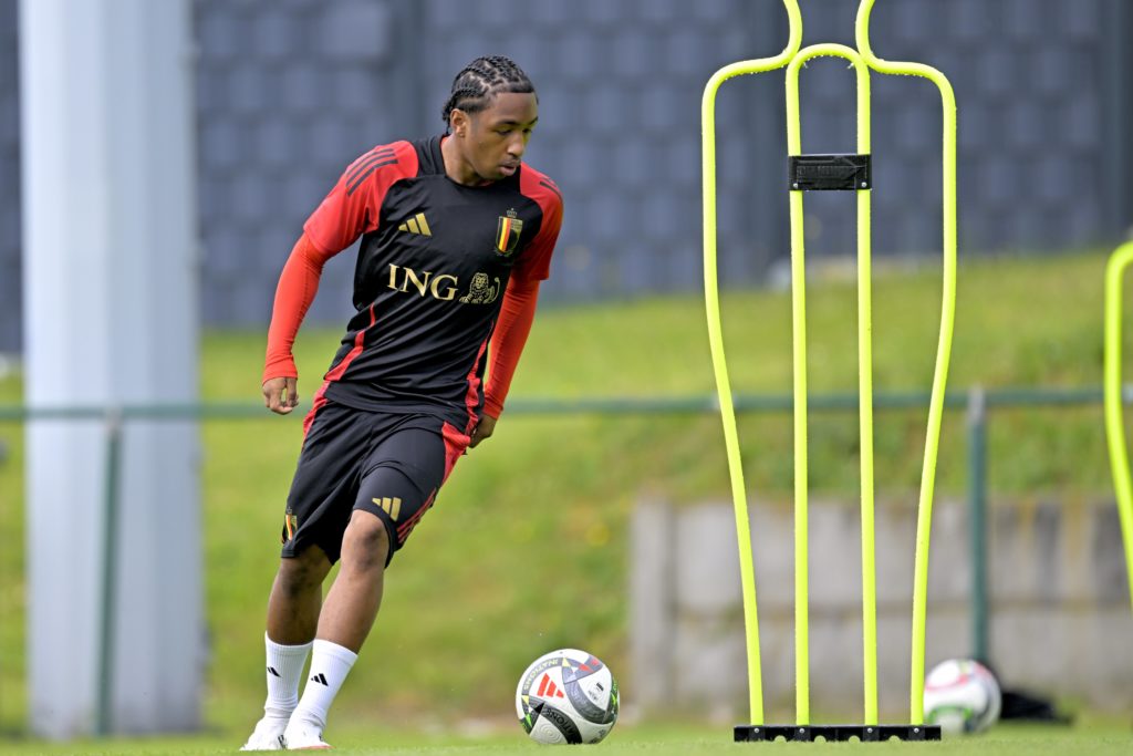 Malick Fofana during Belgian National Football Team Media Activities