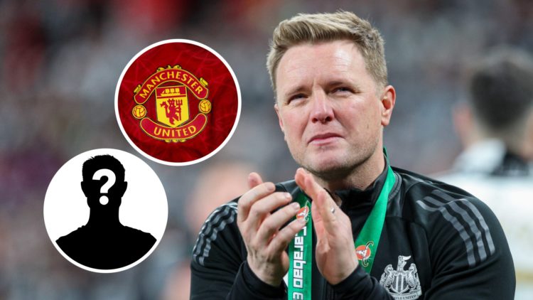 Newcastle United manager Eddie Howe applauds the fans at the final whistle of the Carabao Cup Final between Liverpool and Newcastle United at Wembl...