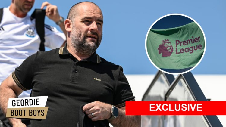 Newcastle United Sporting Director Paul Mitchell arrives at the Nuremberg airport for the Pre Season Friendly trip to the Adidas HomeGroup Training...