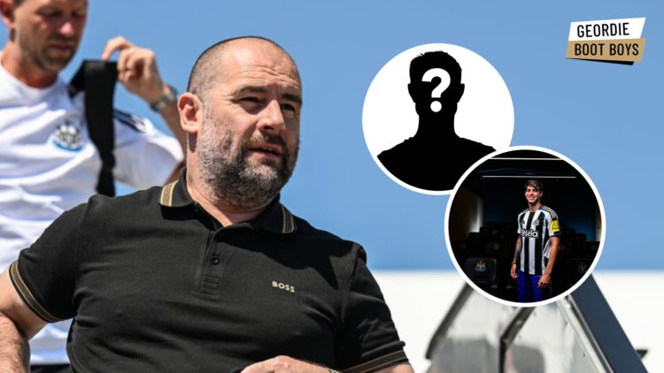 Newcastle United sporting director Paul Mitchell exits a plane, Antonio Cordero poses after joining Newcastle United, mystery player