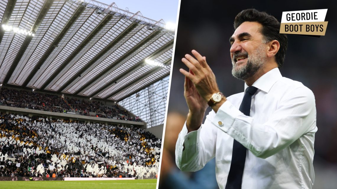 Yasir Al-Rumayyan, chairman of Newcastle United, during the Premier League match between Newcastle United and Leicester City. General view inside t...