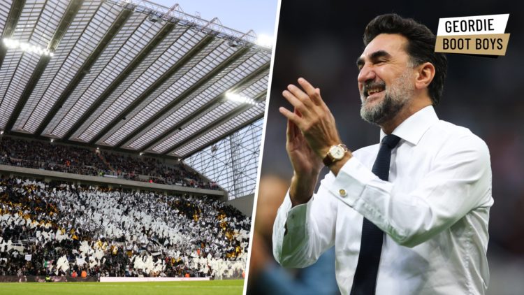 Yasir Al-Rumayyan, chairman of Newcastle United, during the Premier League match between Newcastle United and Leicester City. General view inside t...