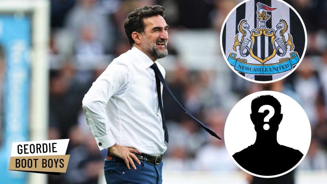 Newcastle United chairman Yasir Al-Rumayyan on the pitch at St James' Park.