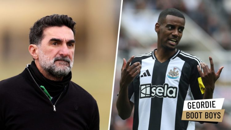 Newcastle United chairman Yasir Al-Rumayyan is pictured at a golf event. Alexander Isak playing for Newcastle United.