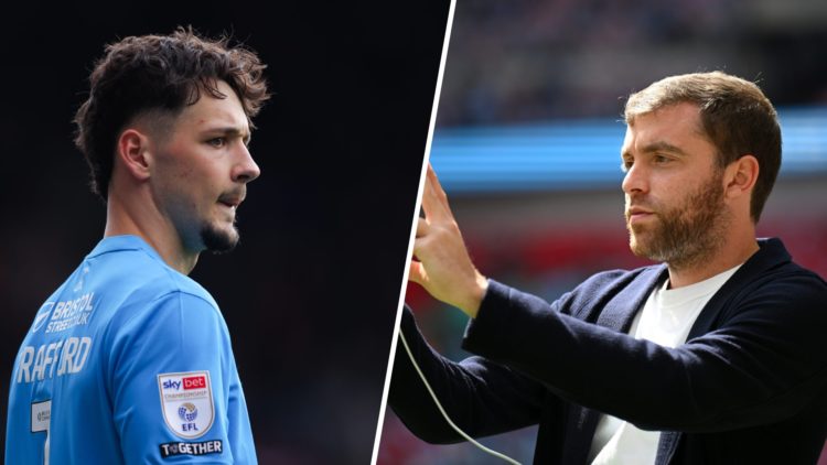 Italian Sports Journalist, Fabrizio Romano, looks on with his phone prior to the Emirates FA Cup Final match between Manchester City and Manchester...