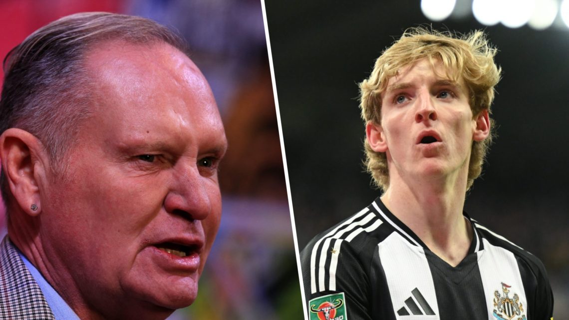 Former Newcastle footballer Paul Gascoigne is pictured on the red carpet at a film premier. Anthony Gordon playing for Newcastle United,