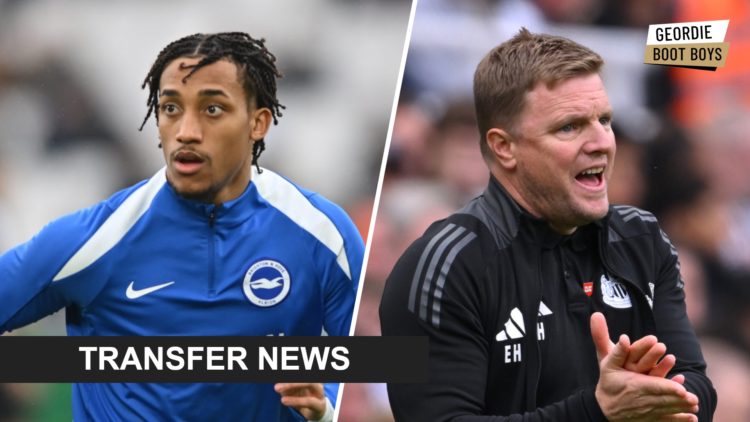 Joao Pedro warms up for Brighton, Eddie Howe encourages his Newcastle United team