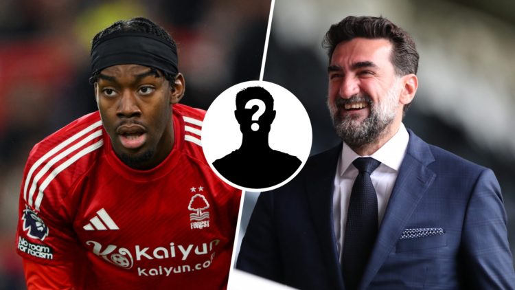Anthony Elanga playing for Nottingham Forest, Newcastle United chairman Yasir Al-Rumayyan walks around St James' Park, mystery player