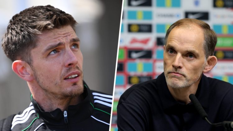 Newcastle goalkeeper Nick Pope looks on prior to the Premier League match between Newcastle United FC and Everton FC. Thomas Tuchel, Head Coach of ...