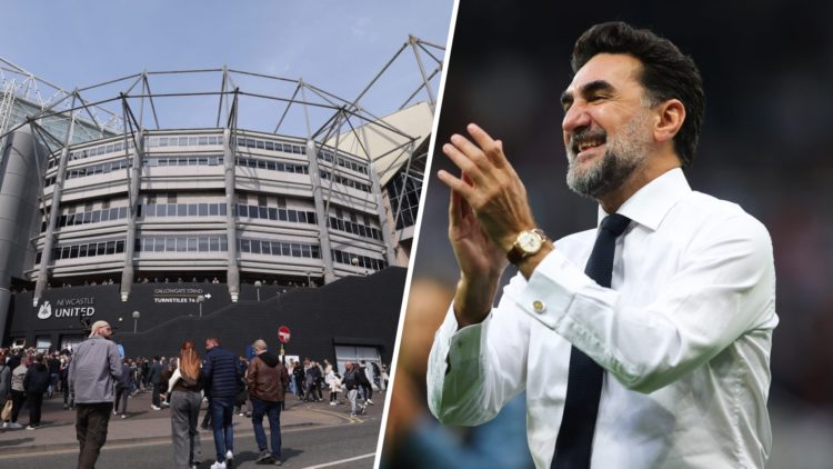 General view outside the stadium prior to the Premier League match between Newcastle United FC and Ipswich Town FC at St James' Park. Yasir Al-Ruma...