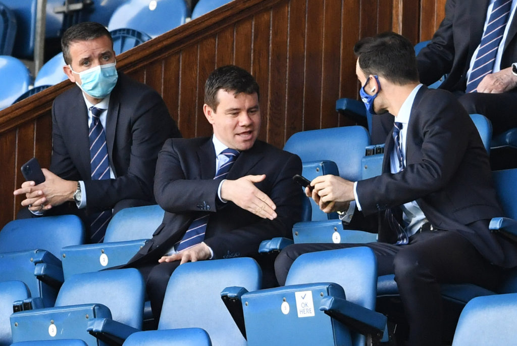 Ross Wilson in the stands ahead of a game between Rangers and St Mirren.