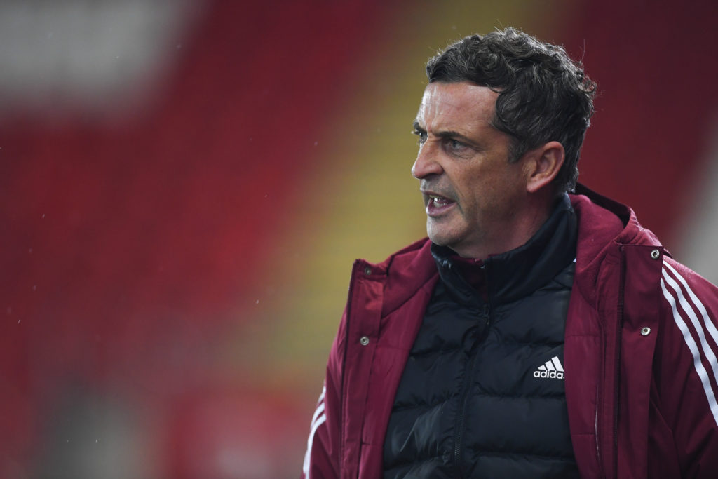 Jack Ross during a Bristol Street Motors Trophy game between Rotherham United and Newcastle United.