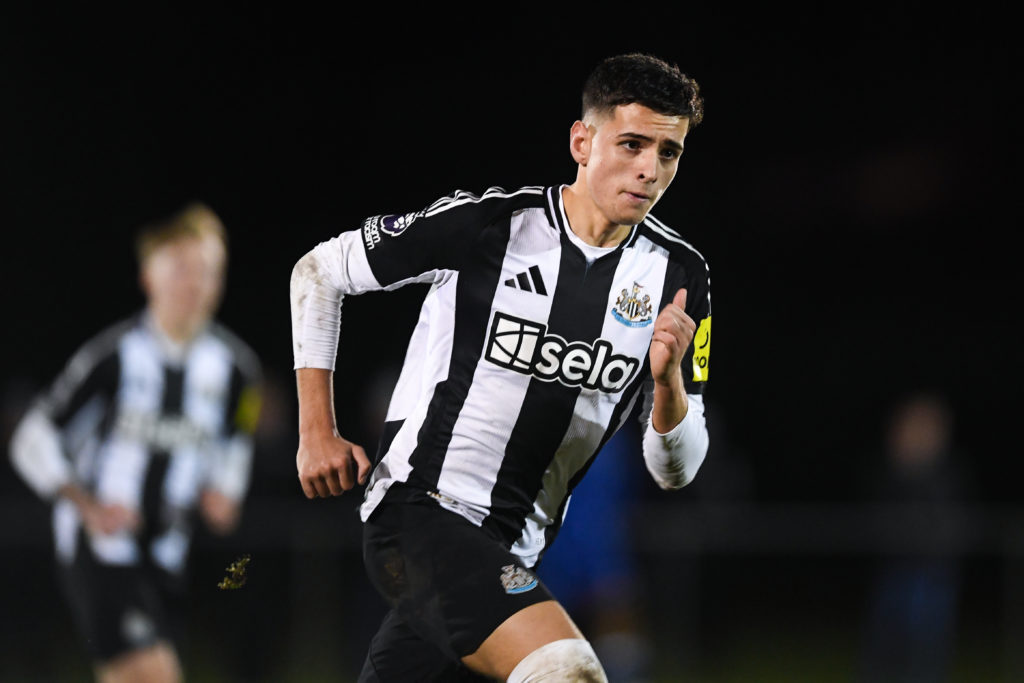 Ben Parkinson in action for Newcastle United Under-21s against Chelsea Under-21s.