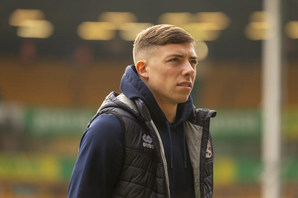 Harrison Ashby arrives at Carrow road ahead of a Championship game between Norwich City and Queens Park Rangers.