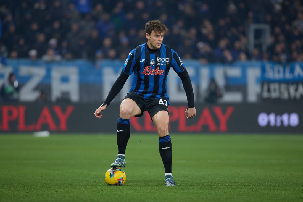 Giorgio Scalvini during a Serie A game between Atalanta and Juventus.