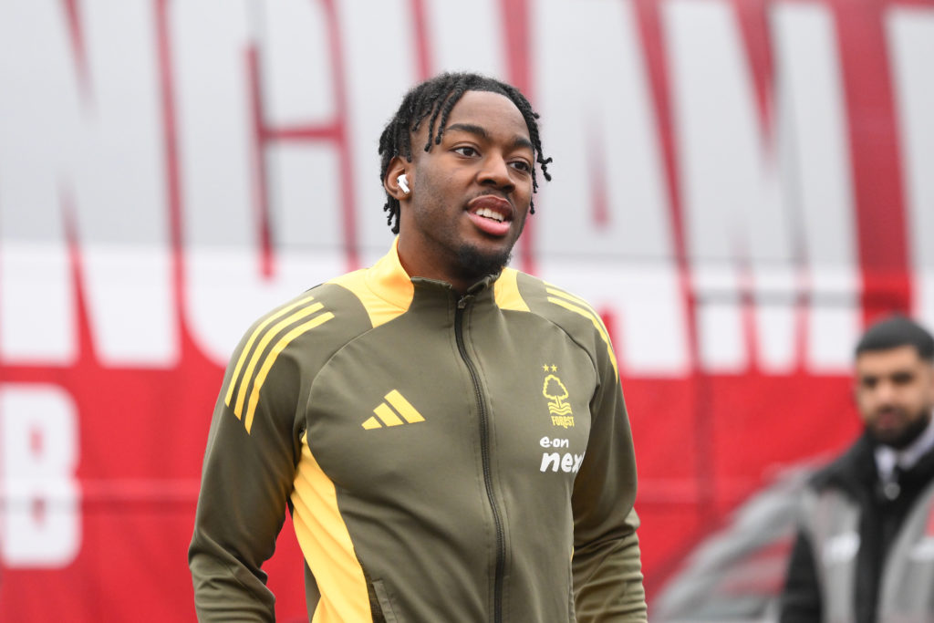 Anthony Elanga arrives at the City Ground ahead of Nottingham Forest vs Southampton.