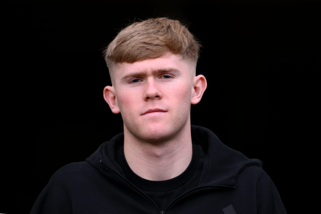 Lewis Hall arrives at St James' Park ahead of Newcastle United vs Nottingham Forest.