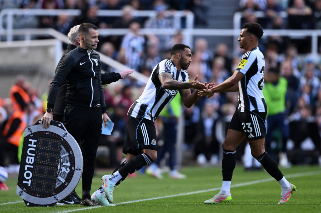 Callum Wilson replaces Jacob Murphy for his final ever Newcastle United appearance.