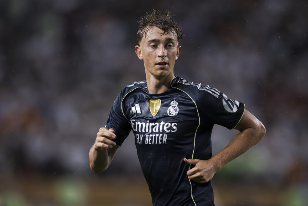 Dean Huijsen playing for Real Madrid at the Club World Cup in America.