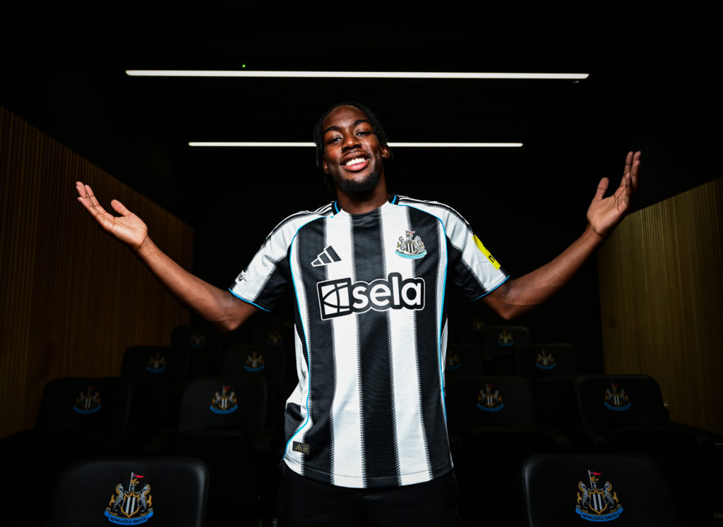 Newcastle United unveil Anthony Elanga after signing him from Nottingham Forest.