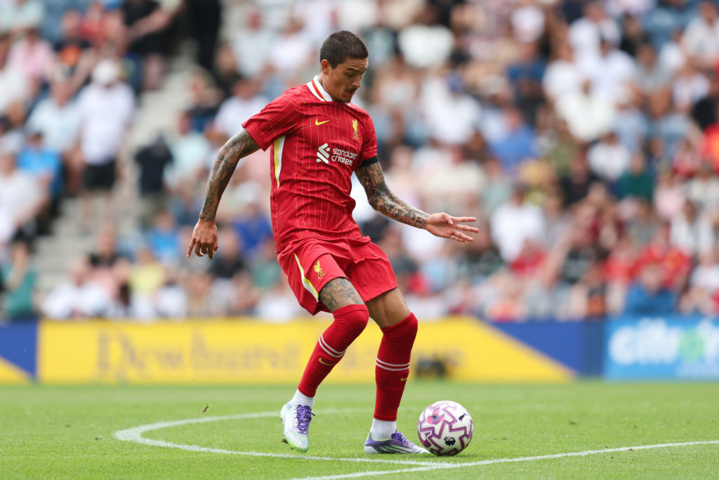 Darwin Nunez during a pre-season game between Preston North End and Liverpool.