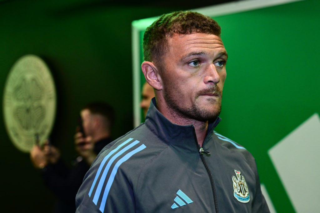 Kieran Trippier arrives at Parkhead before Newcastle United play Celtic.