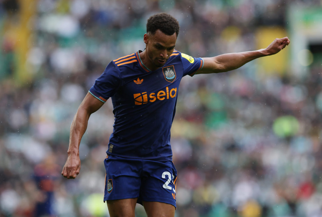 Jacob Murphy in action for Newcastle United against Celtic in a pre-season friendly.