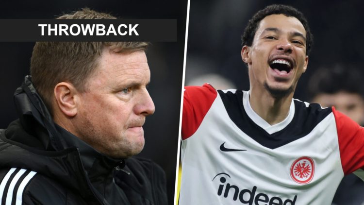 Eddie Howe looks on before a Newcastle United game. Hugo Ekitike celebrating.