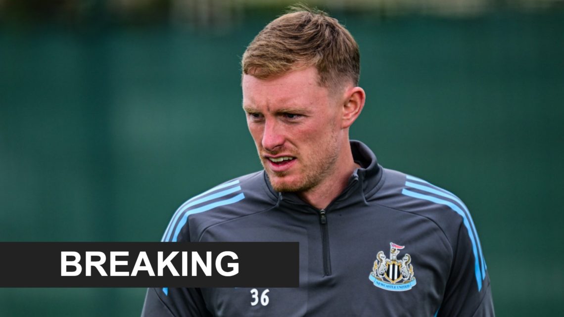 Sean Longstaff in Newcastle United training
