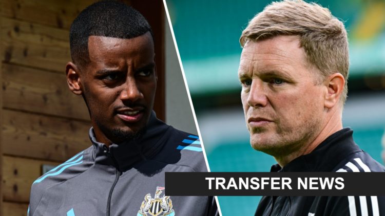 Alexander Isak at a Newcastle United pre-season training camp. Eddie Howe arrives before Newcastle United play Celtic in a pre-season friendly.