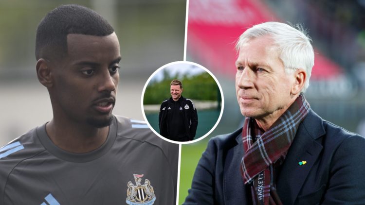 Alan Pardew during an Eredivisie game between AZ Alkmaar and ADO Den Haag. Alexander Isak is pictured during Newcastle United's pre-season training...