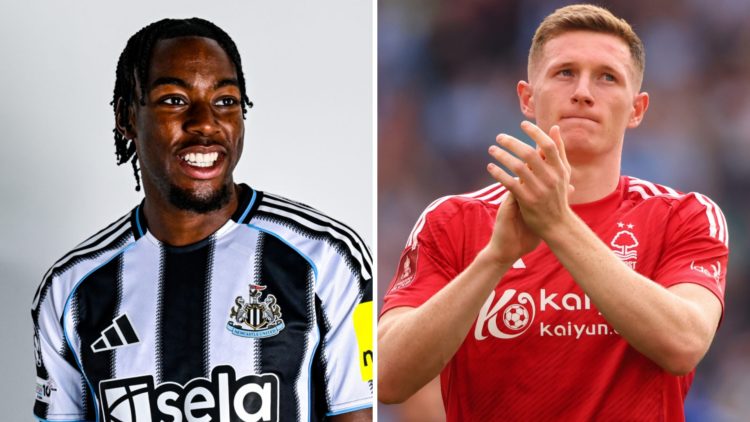 Anthony Elanga is unveiled as a Newcastle United player. Elliot Anderson applauds the fans after a game between Nottingham Forest and Manchester City.