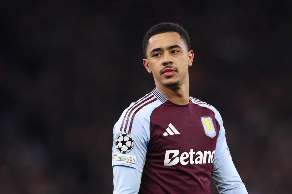 Jacob Ramsey looks on during Aston Villa's Champions League game against Celtic.