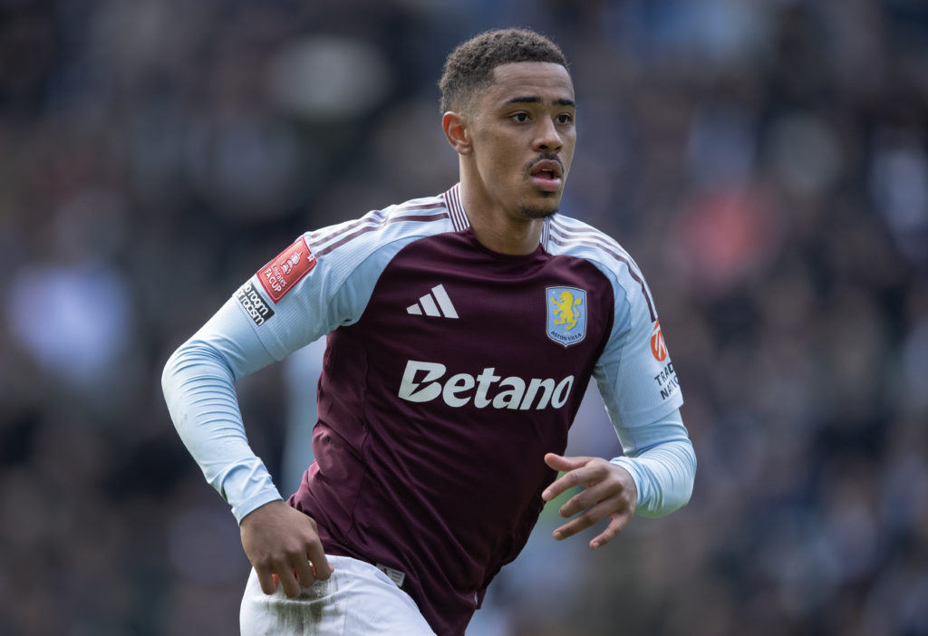 Jacob Ramsey playing for Aston Villa in the FA Cup against Preston North End.
