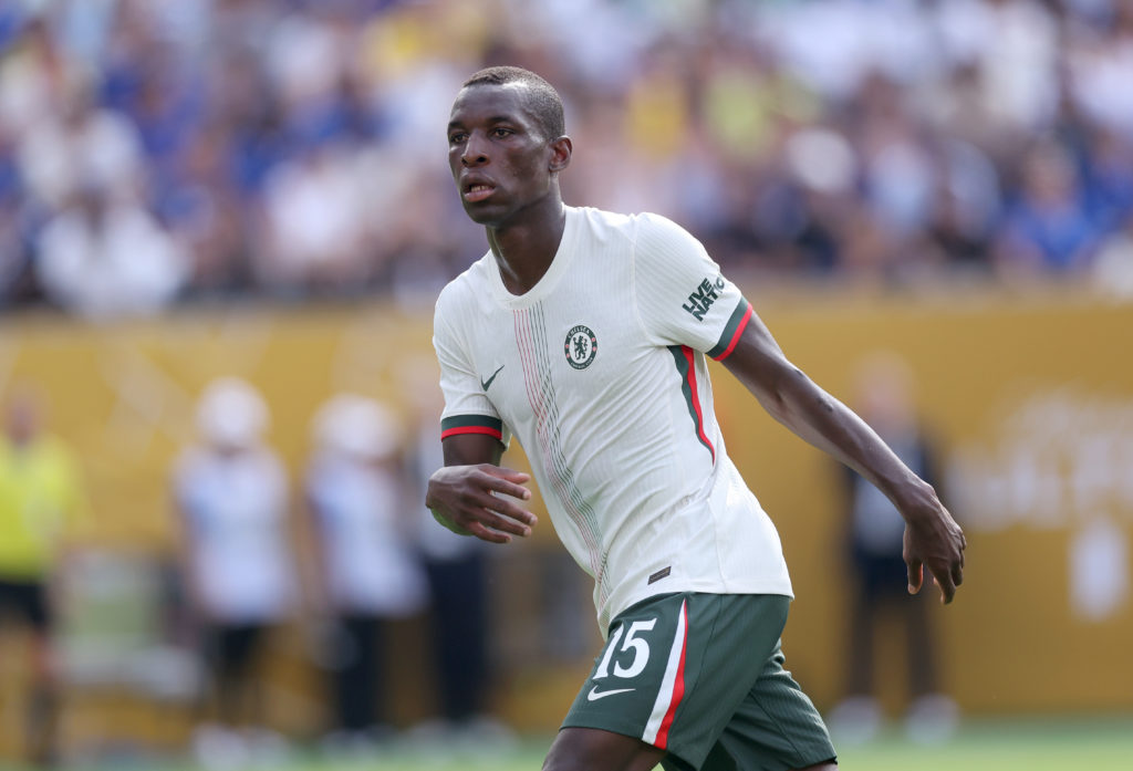 Nicolas Jackson during a Club World Cup game between Fluminense FC and Chelsea.