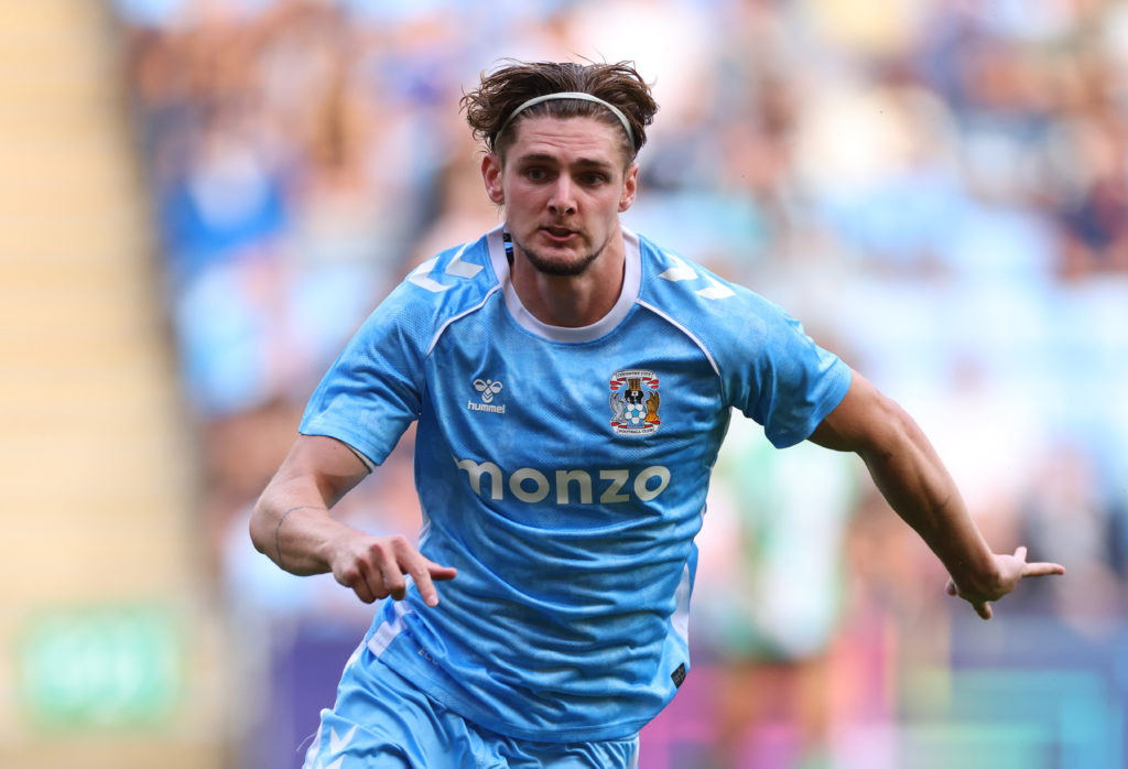 Jack Rudoni during a pre-season game between Coventry City and Real Betis.
