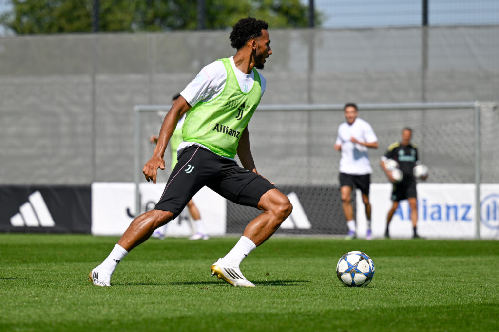 Lloyd Kelly during a Juventus Training Session.