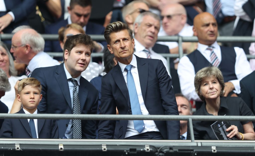 Crystal Palace co-owner Steve Parish at Wembley for the Community Shield.
