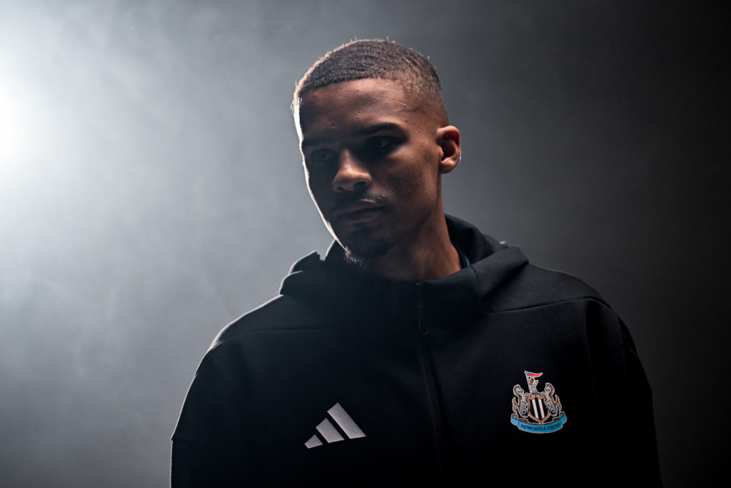 Malick Thiaw is unveiled as a Newcastle United player.