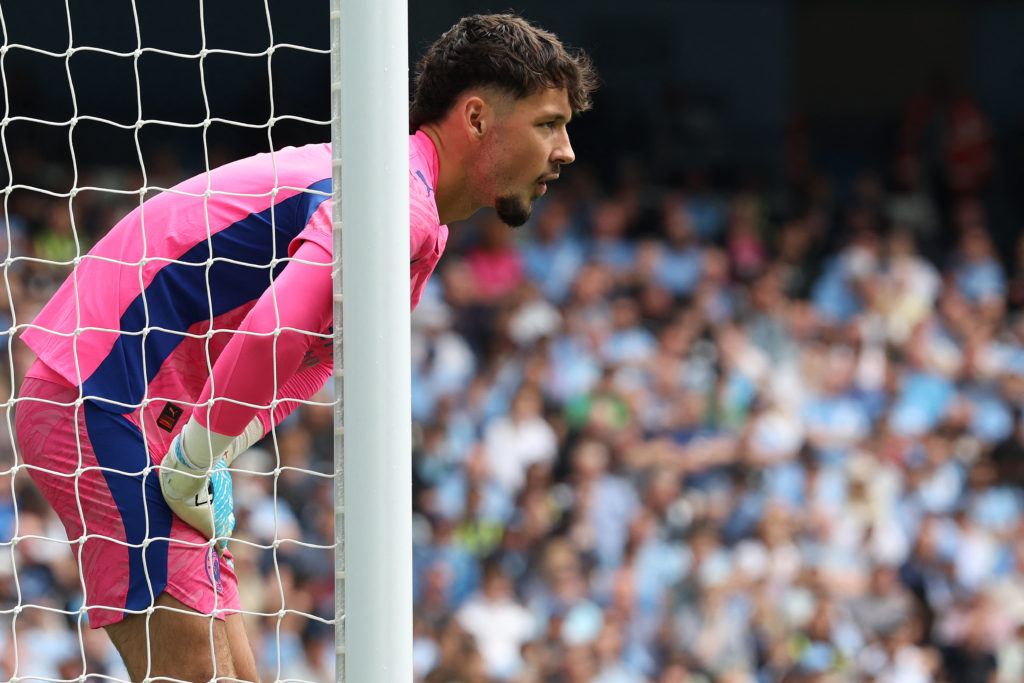 James Trafford looks on during a Premier League game between Manchester City and Tottenham Hotspur.
