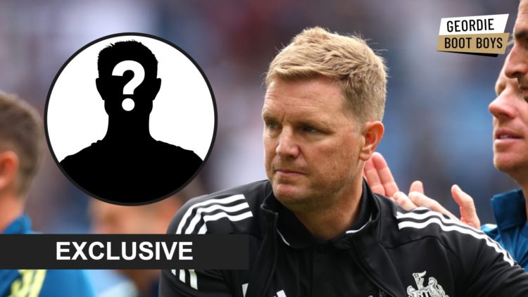 Eddie Howe managing Newcastle United, mystery player