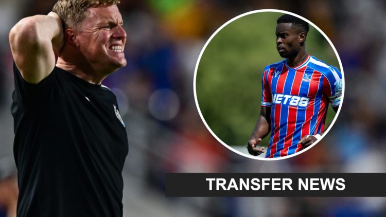 Eddie Howe during Newcastle United's pre-season friendly against Team K-League. Marc Guehi playing in a pre-season friendly for Crystal Palace.
