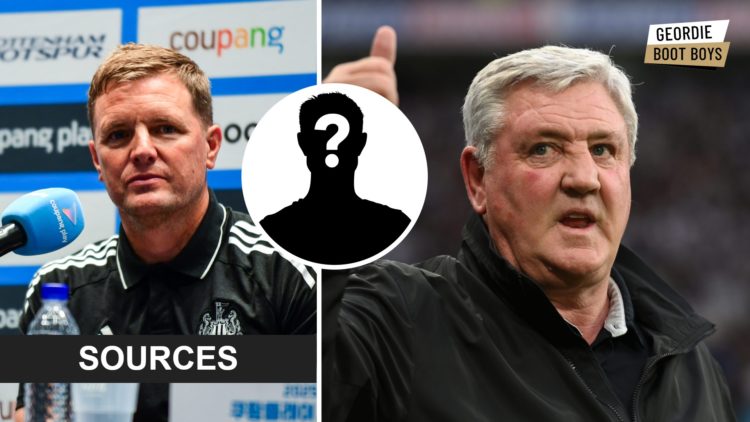 Eddie Howe addresses the media, Steve Bruce gives a thumbs up while managing Newcastle United, mystery player